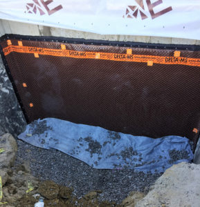 imperméabilisation de fondation avec membrane Delta MS - Imperméabilisation G.S.V à St-Paul