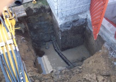 base de la fondation fissurée ( Réparation de fissure de fondation intérieur et extérieur à Mascouche ) - Alain Fissure à Mascouche