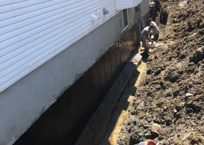 Imperméabilisation d’un mur en béton avec membrane Cantex à Terrebonne et ses environs - Alain Fissure à mascouche