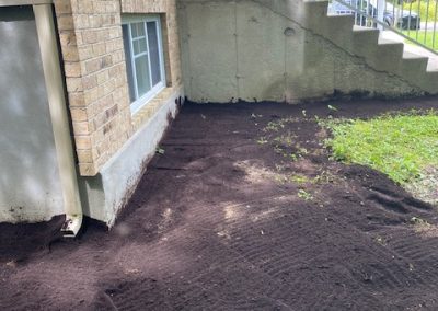 Réparation de fondation avec correction de pente négative à Laval - Alain Fissure