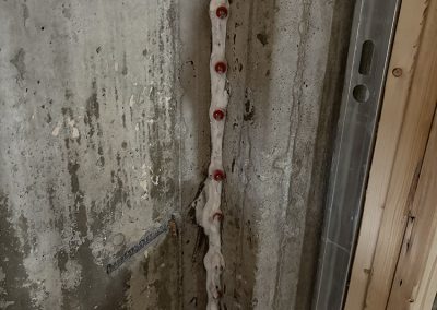 Réparation de fissures intérieur et installation de renfort à Montréal - Alain Fissure
