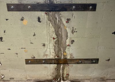 Injection de fissure majeure avec renfort en acier - Alain Fissure